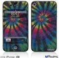 iPhone 4S Decal Style Vinyl Skin - Tie Dye Swirl 105