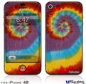 iPhone 4S Decal Style Vinyl Skin - Tie Dye Swirl 108