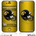 iPhone 4S Decal Style Vinyl Skin - Iowa Hawkeyes Helmet