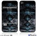 iPhone 4S Decal Style Vinyl Skin - MirroredHall