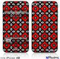 iPhone 4S Decal Style Vinyl Skin - Goth Punk Skulls