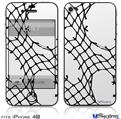 iPhone 4S Decal Style Vinyl Skin - Ripped Fishnets