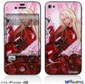 iPhone 4S Decal Style Vinyl Skin - Cherry Bomb