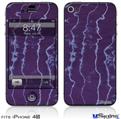 iPhone 4S Decal Style Vinyl Skin - Tie Dye White Lightning