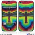 iPhone 4S Decal Style Vinyl Skin - Tie Dye Dragonfly