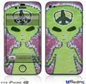 iPhone 4S Decal Style Vinyl Skin - Phat Dyes - Alien - 100