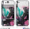 iPhone 4S Decal Style Vinyl Skin - Graffiti Grunge