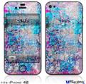 iPhone 4S Decal Style Vinyl Skin - Graffiti Splatter