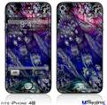 iPhone 4S Decal Style Vinyl Skin - Flowery