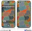 iPhone 4S Decal Style Vinyl Skin - Flowers Pattern 03