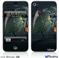 iPhone 4S Decal Style Vinyl Skin - Halloween Reaper