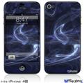 iPhone 4S Decal Style Vinyl Skin - Smoke