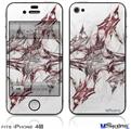 iPhone 4S Decal Style Vinyl Skin - Sketch