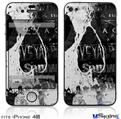 iPhone 4S Decal Style Vinyl Skin - Urban Skull