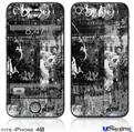 iPhone 4S Decal Style Vinyl Skin - Graffiti Grunge Skull