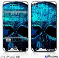 iPhone 4S Decal Style Vinyl Skin - Blueskull