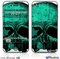 iPhone 4S Decal Style Vinyl Skin - Greenskull