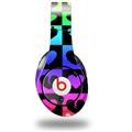 WraptorSkinz Skin Decal Wrap compatible with Beats Studio (Original) Headphones Love Heart Checkers Rainbow Skin Only (HEADPHONES NOT INCLUDED)