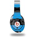 WraptorSkinz Skin Decal Wrap compatible with Beats Studio (Original) Headphones Skull Stripes Blue Skin Only (HEADPHONES NOT INCLUDED)