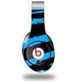 WraptorSkinz Skin Decal Wrap compatible with Beats Studio (Original) Headphones Zebra Blue Skin Only (HEADPHONES NOT INCLUDED)