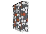 Locknodes 04 Burnt Orange Decal Style Skin for XBOX 360 Slim Vertical