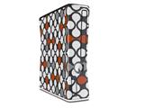 Locknodes 05 Burnt Orange Decal Style Skin for XBOX 360 Slim Vertical