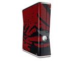 Baja 0040 Red Dark Decal Style Skin for XBOX 360 Slim Vertical