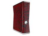 Folder Doodles Red Dark Decal Style Skin for XBOX 360 Slim Vertical