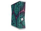 Decal Style Skin compatible with XBOX 360 Slim Vertical Linear Cosmos Teal
