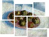 Vincent Van Gogh Basket Of Apples - 7 Piece Fabric Peel and Stick Wall Skin Art (50x38 inches)