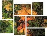 Vincent Van Gogh Entrance To A Quarry - 7 Piece Fabric Peel and Stick Wall Skin Art (50x38 inches)