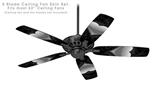 Glass Heart Grunge Gray - Ceiling Fan Skin Kit fits most 52 inch fans (FAN and BLADES SOLD SEPARATELY)