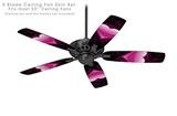 Glass Heart Grunge Hot Pink - Ceiling Fan Skin Kit fits most 52 inch fans (FAN and BLADES SOLD SEPARATELY)