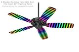 Stripes Rainbow - Ceiling Fan Skin Kit fits most 52 inch fans (FAN and BLADES SOLD SEPARATELY)