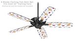 Beach Party Umbrellas White - Ceiling Fan Skin Kit fits most 52 inch fans (FAN and BLADES SOLD SEPARATELY)