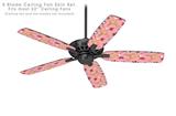 Beach Party Umbrellas Pink - Ceiling Fan Skin Kit fits most 52 inch fans (FAN and BLADES SOLD SEPARATELY)