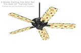 Beach Party Umbrellas Yellow Sunshine - Ceiling Fan Skin Kit fits most 52 inch fans (FAN and BLADES SOLD SEPARATELY)