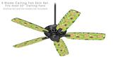 Beach Party Umbrellas Sage Green - Ceiling Fan Skin Kit fits most 52 inch fans (FAN and BLADES SOLD SEPARATELY)