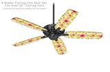 Beach Flowers Yellow Sunshine - Ceiling Fan Skin Kit fits most 52 inch fans (FAN and BLADES SOLD SEPARATELY)