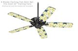 Starfish and Sea Shells Yellow Sunshine - Ceiling Fan Skin Kit fits most 52 inch fans (FAN and BLADES SOLD SEPARATELY)