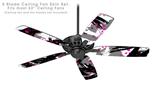 Abstract 02 Pink - Ceiling Fan Skin Kit fits most 52 inch fans (FAN and BLADES SOLD SEPARATELY)