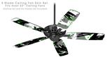 Abstract 02 Green - Ceiling Fan Skin Kit fits most 52 inch fans (FAN and BLADES SOLD SEPARATELY)