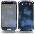 Bokeh Hearts Blue - Decal Style Skin (fits Samsung Galaxy S III S3)