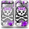 Purple Princess Skull - Decal Style Skin (fits Samsung Galaxy S III S3)