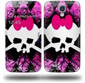 Pink Diamond Skull - Decal Style Skin (fits Samsung Galaxy S IV S4)