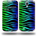 Rainbow Zebra - Decal Style Skin (fits Samsung Galaxy S IV S4)