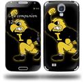 Iowa Hawkeyes Herky on Black - Decal Style Skin (fits Samsung Galaxy S IV S4)