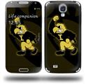 Iowa Hawkeyes Herky on Black - Decal Style Skin (fits Samsung Galaxy S IV S4)