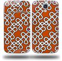 Locknodes 03 Burnt Orange - Decal Style Skin (fits Samsung Galaxy S IV S4)