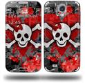 Emo Skull Bones - Decal Style Skin (fits Samsung Galaxy S IV S4)